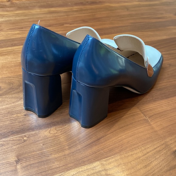 NWOT M.Gemi Italian leather platform pumps. - Picture 3 of 5